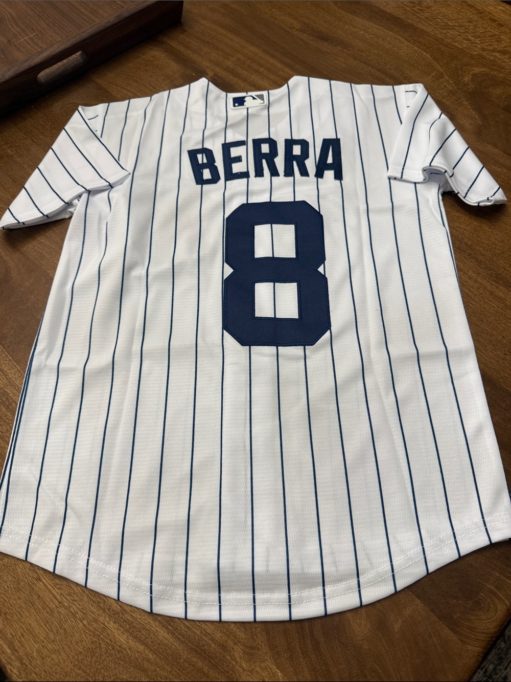 Nike White Navy Pinstripe Yankees Baseball Jersey